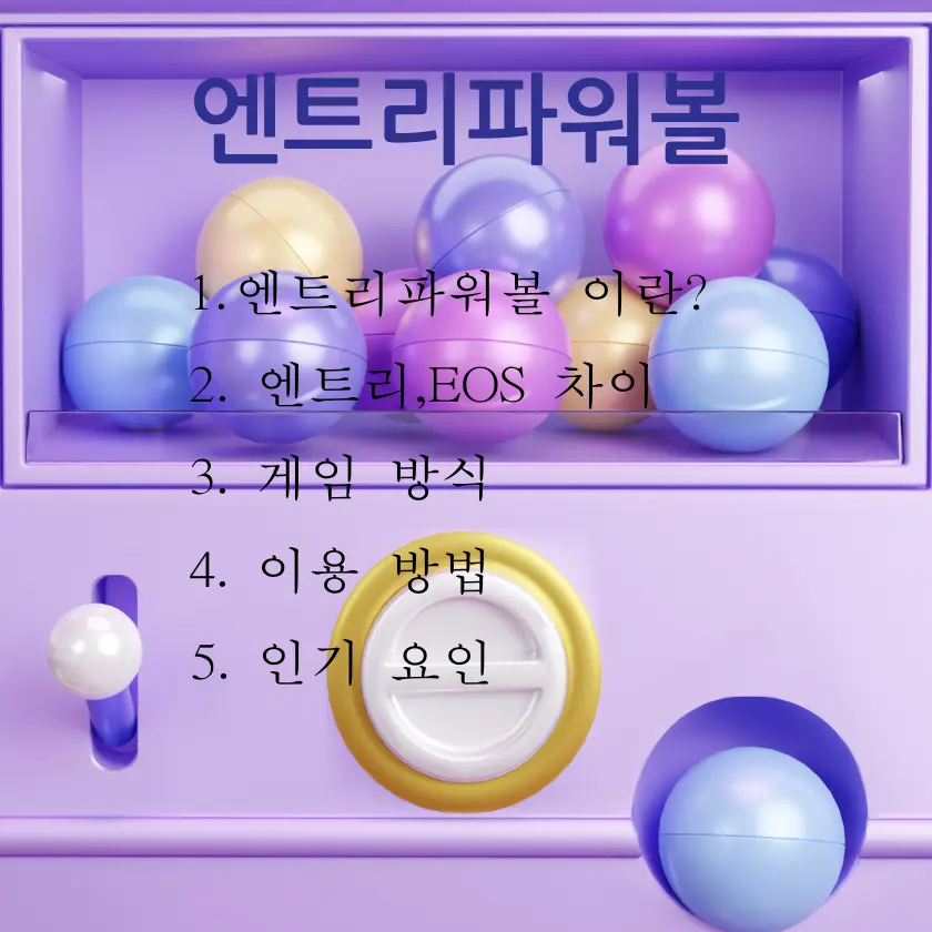 엔트리파워볼 설명